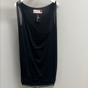 Art Point Black Mesh Tunic